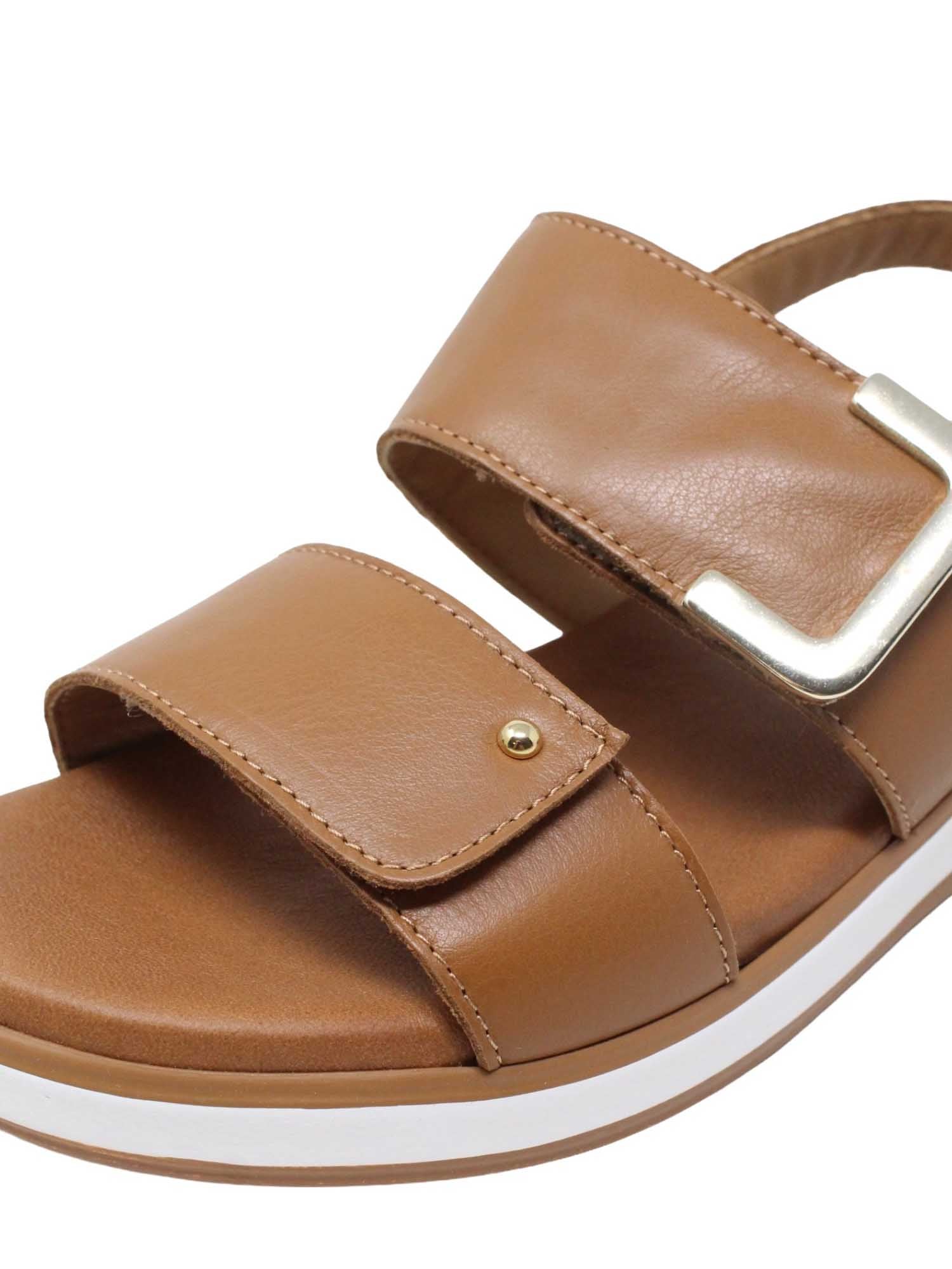 Sandali zeppa Marrone Susimoda