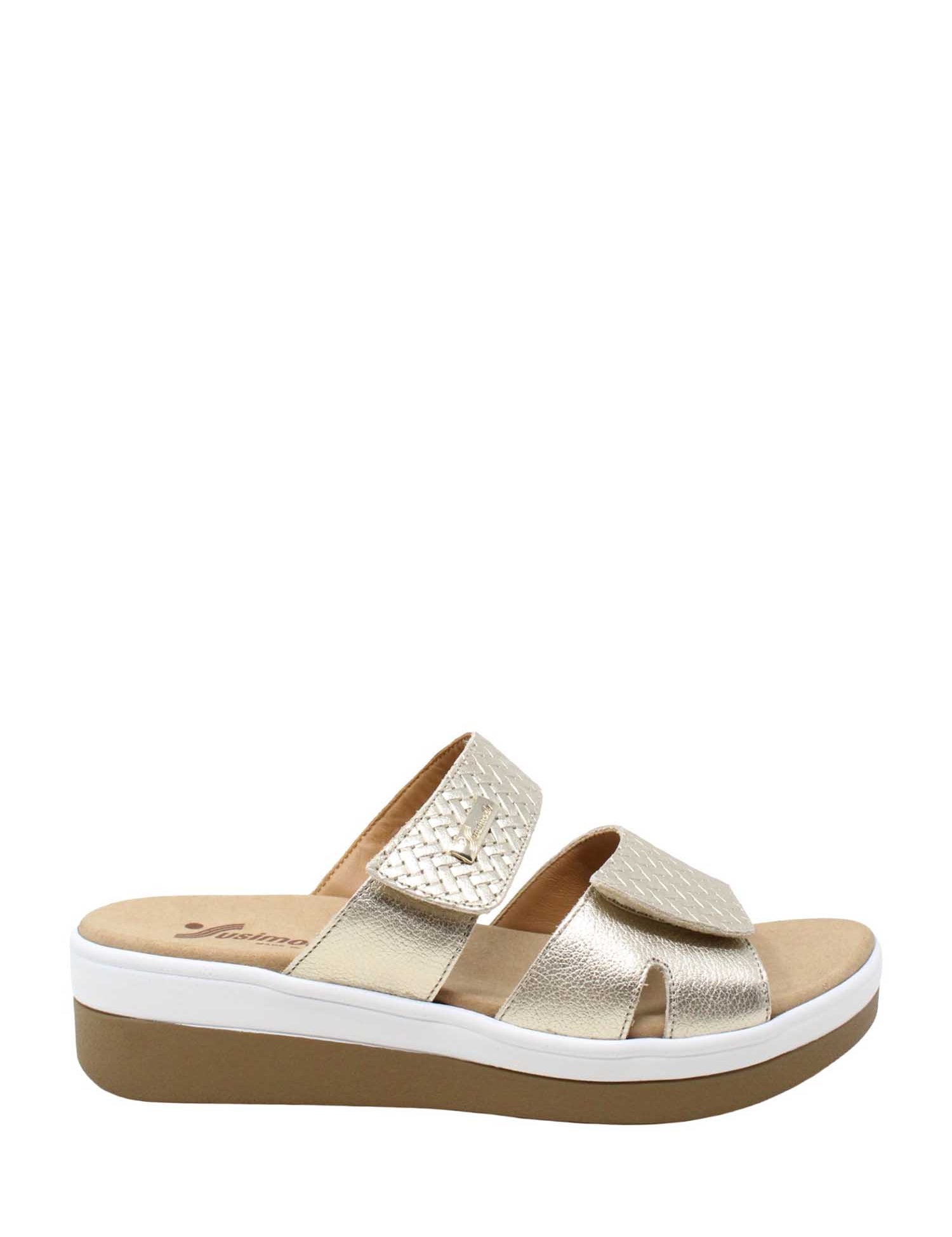 Sandali zeppa Dorato Susimoda