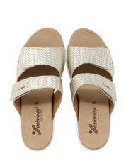Sandali zeppa Dorato Susimoda
