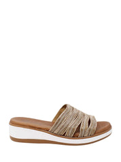 Sandali zeppa Marrone Susimoda