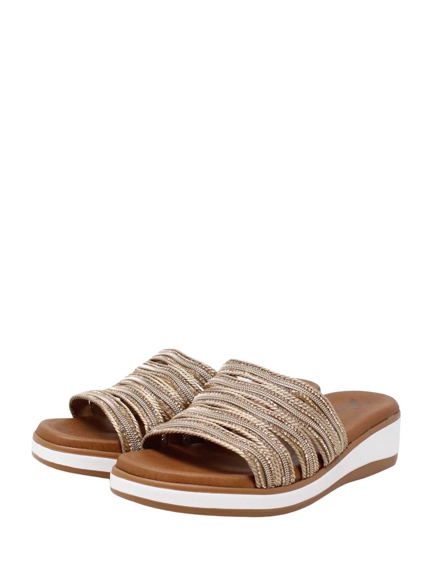 Sandali zeppa Marrone Susimoda