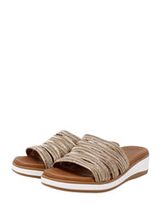 Sandali zeppa Marrone Susimoda