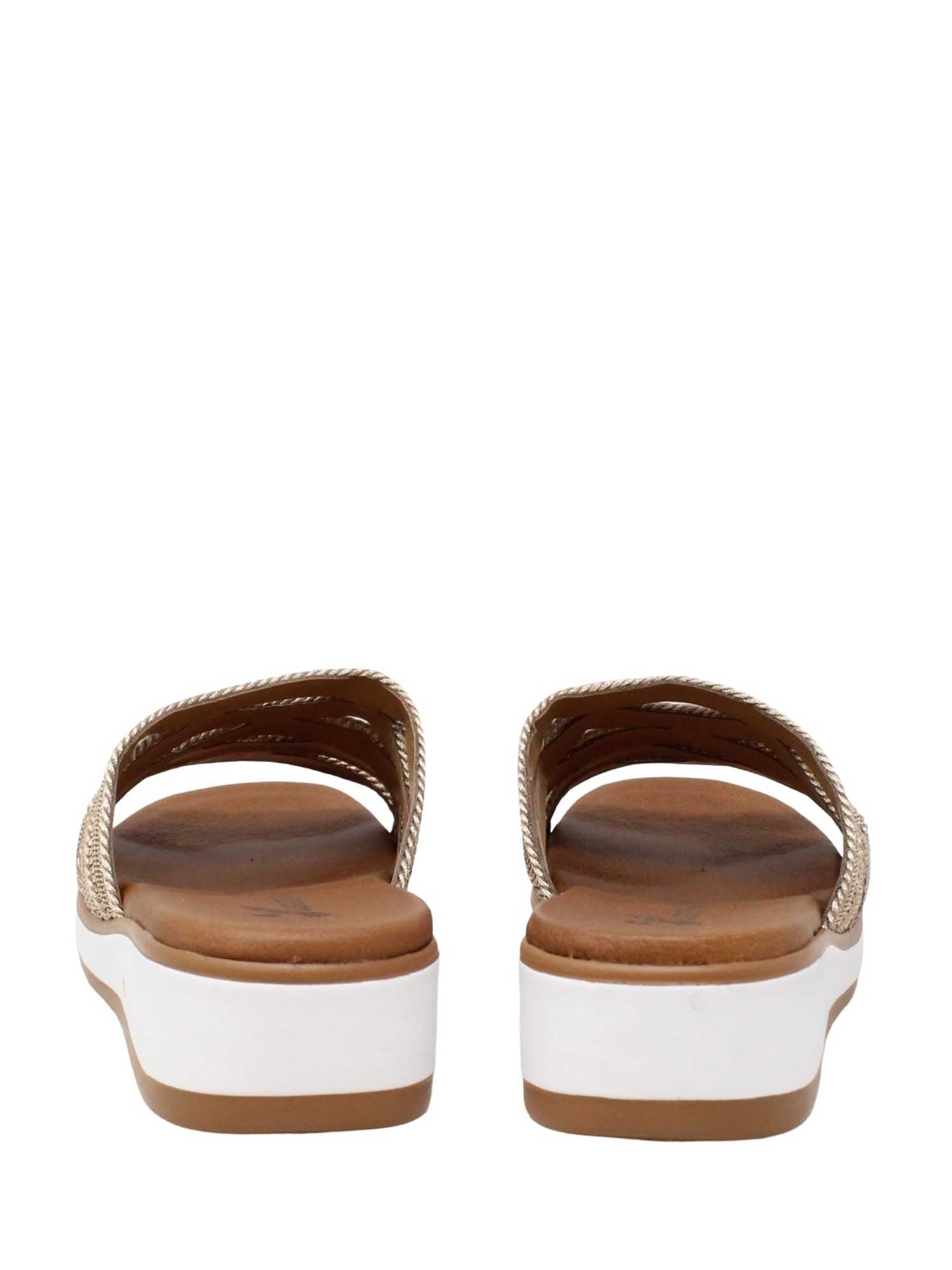 Sandali zeppa Marrone Susimoda