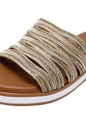 Sandali zeppa Marrone Susimoda