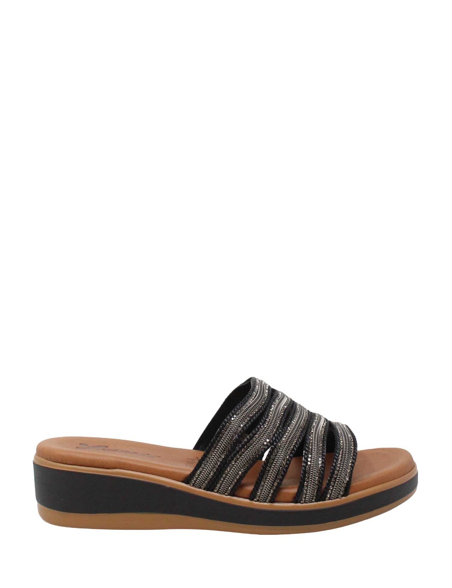 Sandali zeppa Nero Susimoda