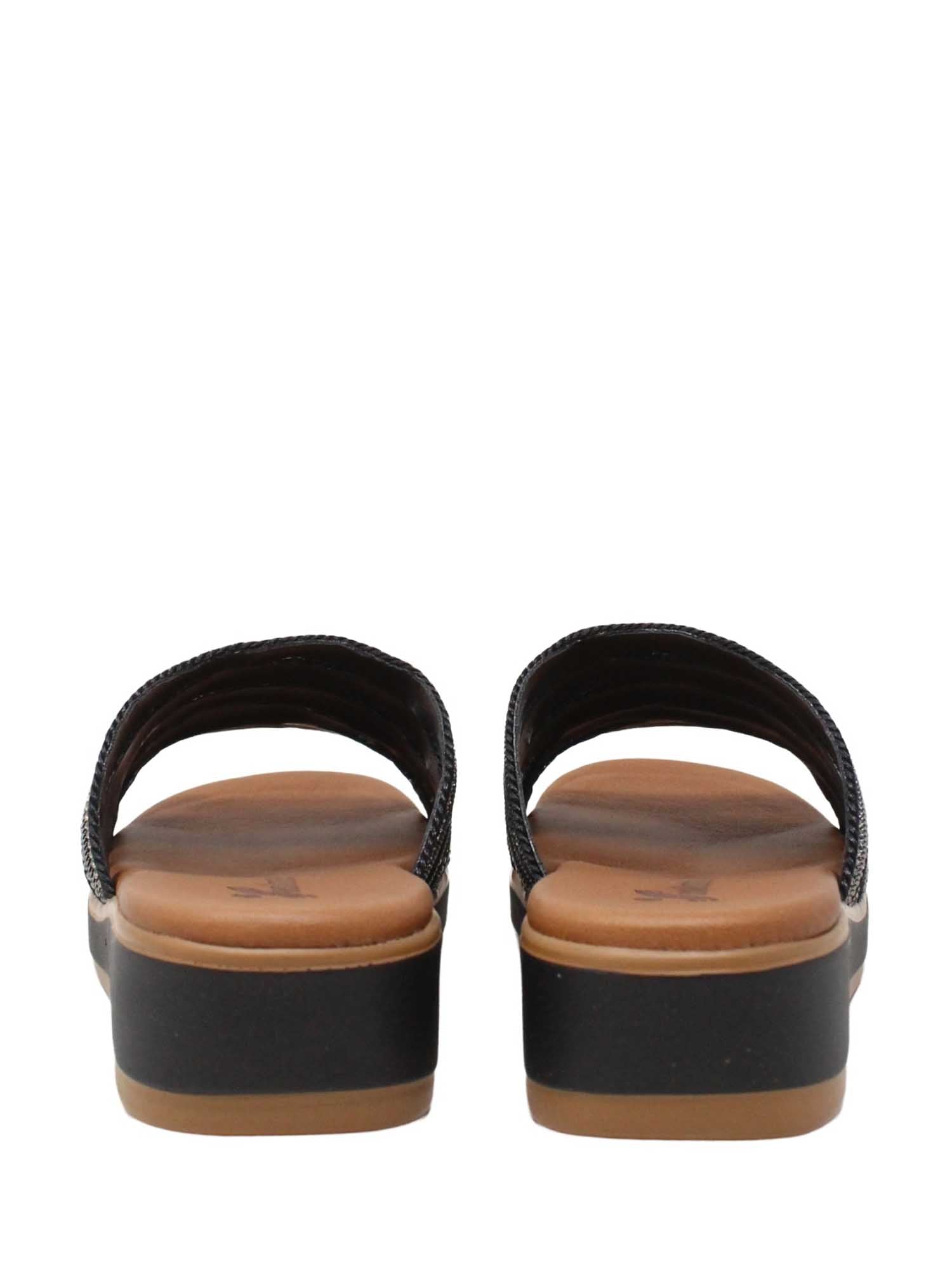 Sandali zeppa Nero Susimoda