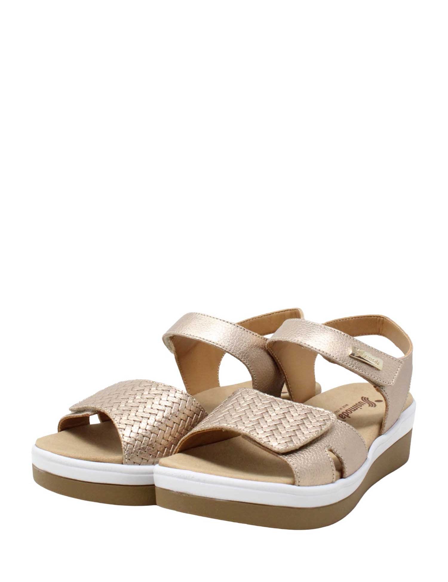 Sandali zeppa Dorato Susimoda