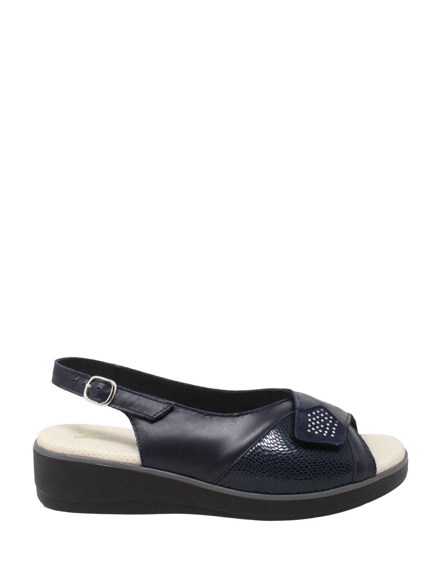 Sandali zeppa Blu Susimoda