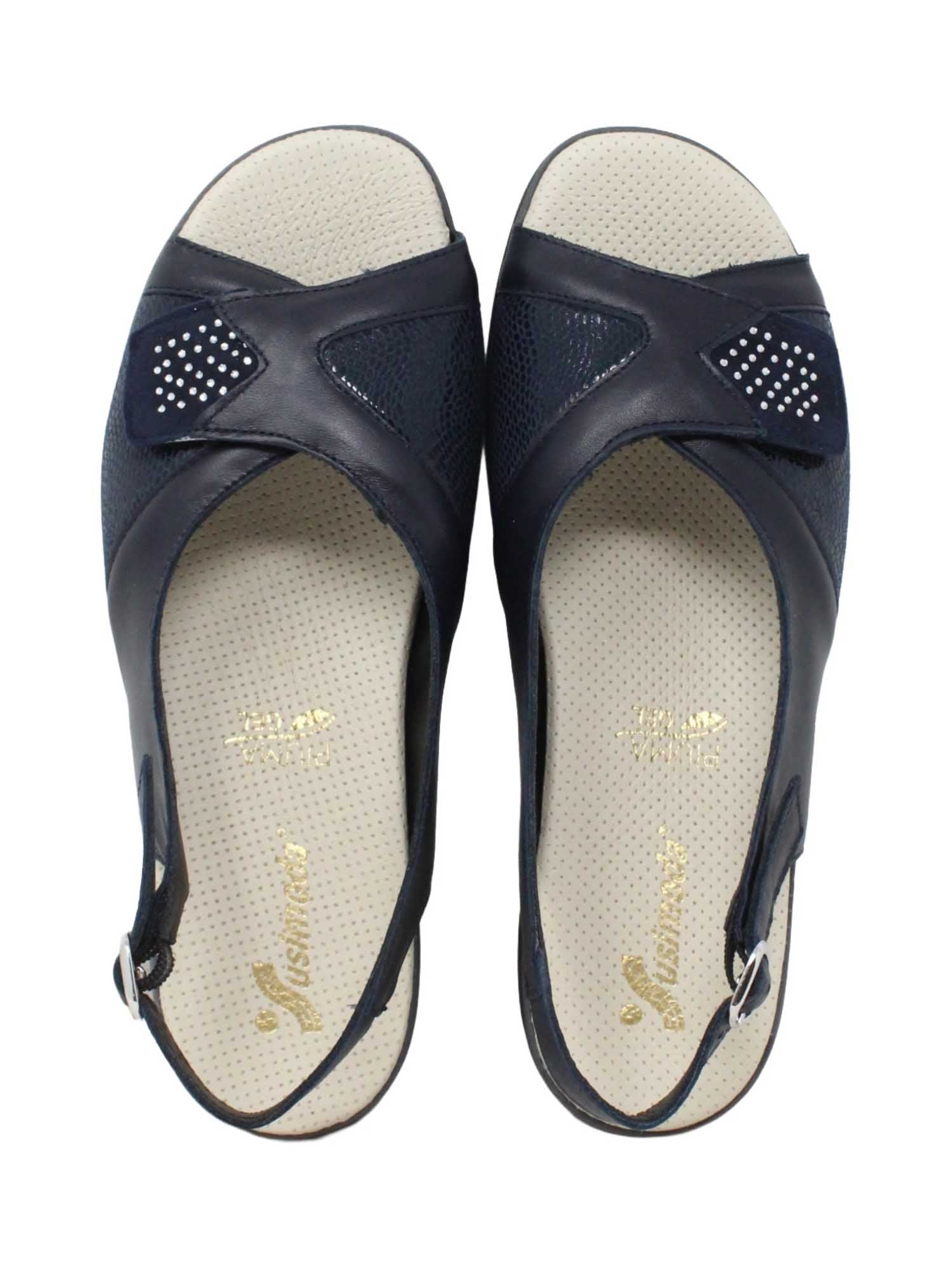 Sandali zeppa Blu Susimoda