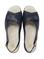 Sandali zeppa Blu Susimoda