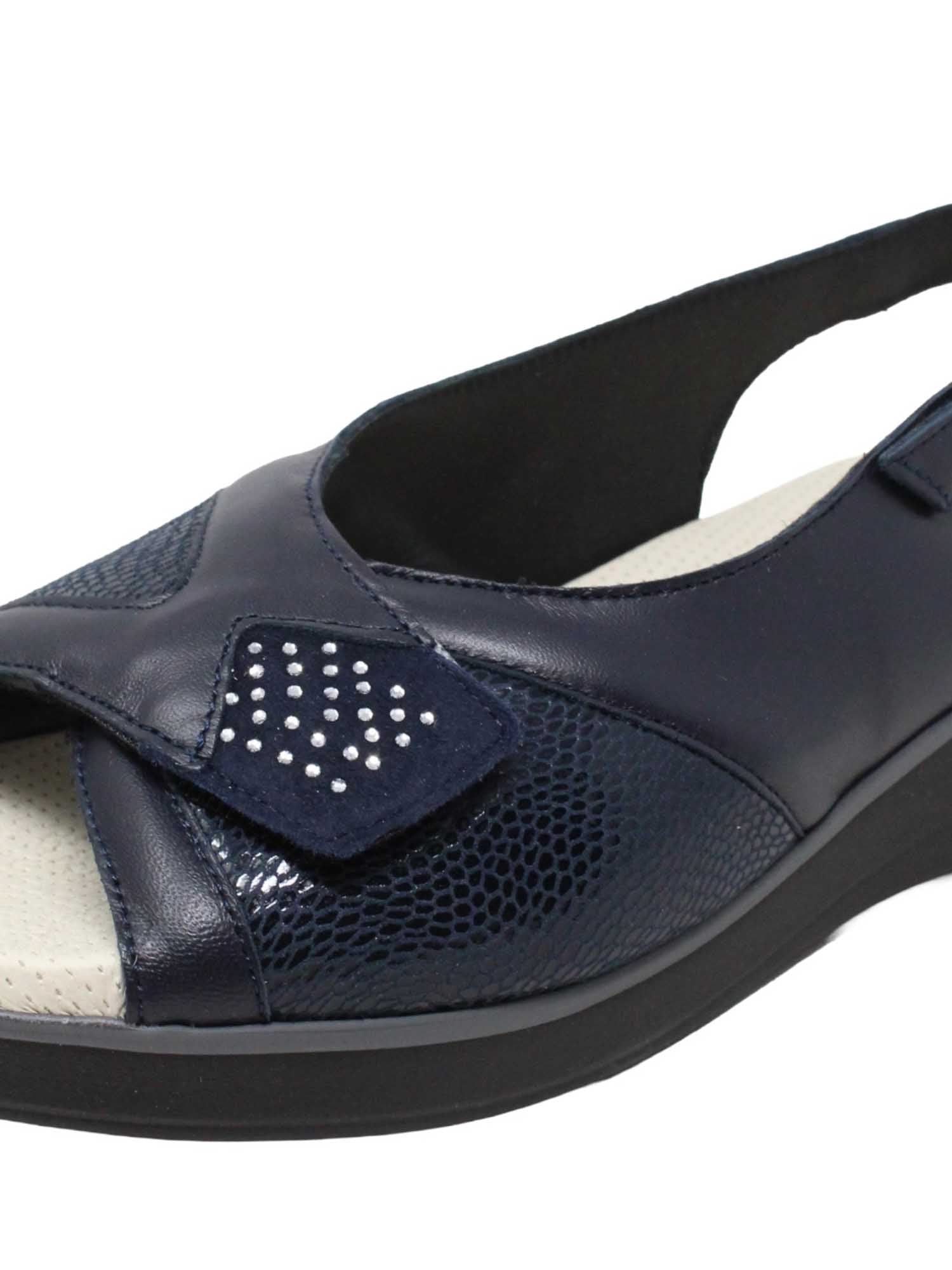 Sandali zeppa Blu Susimoda
