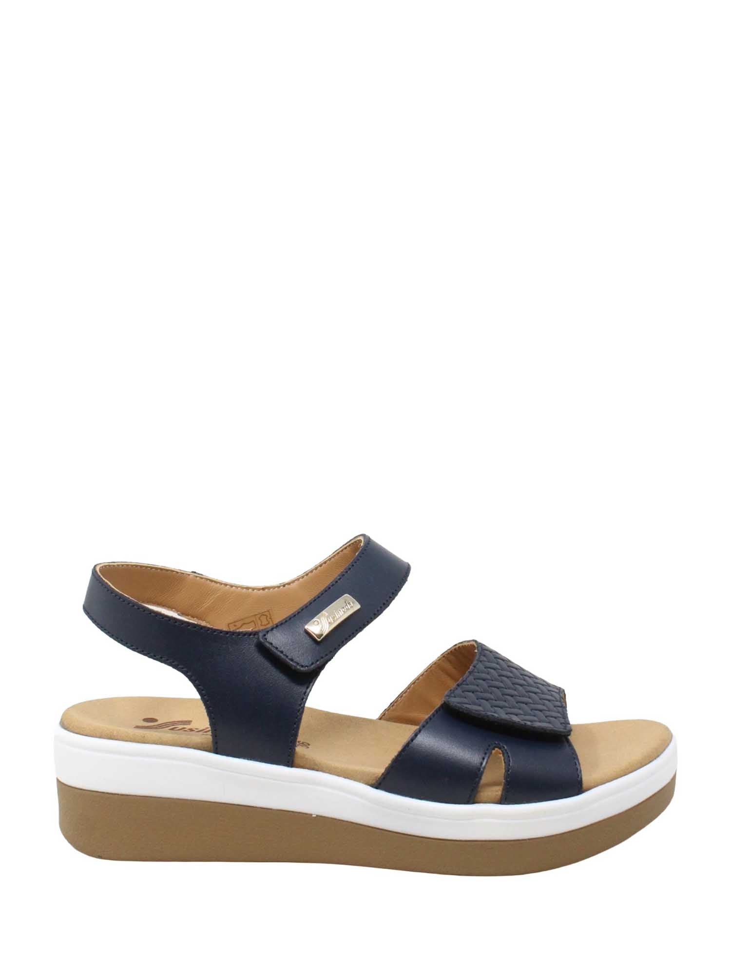 Sandali zeppa Blu Susimoda