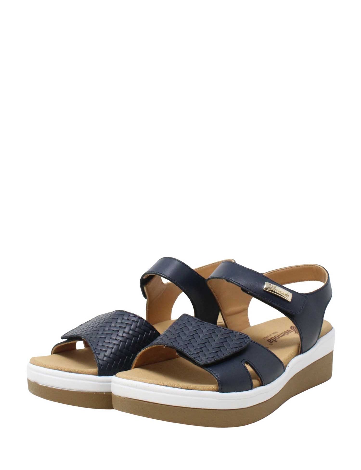 Sandali zeppa Blu Susimoda