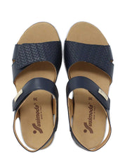 Sandali zeppa Blu Susimoda