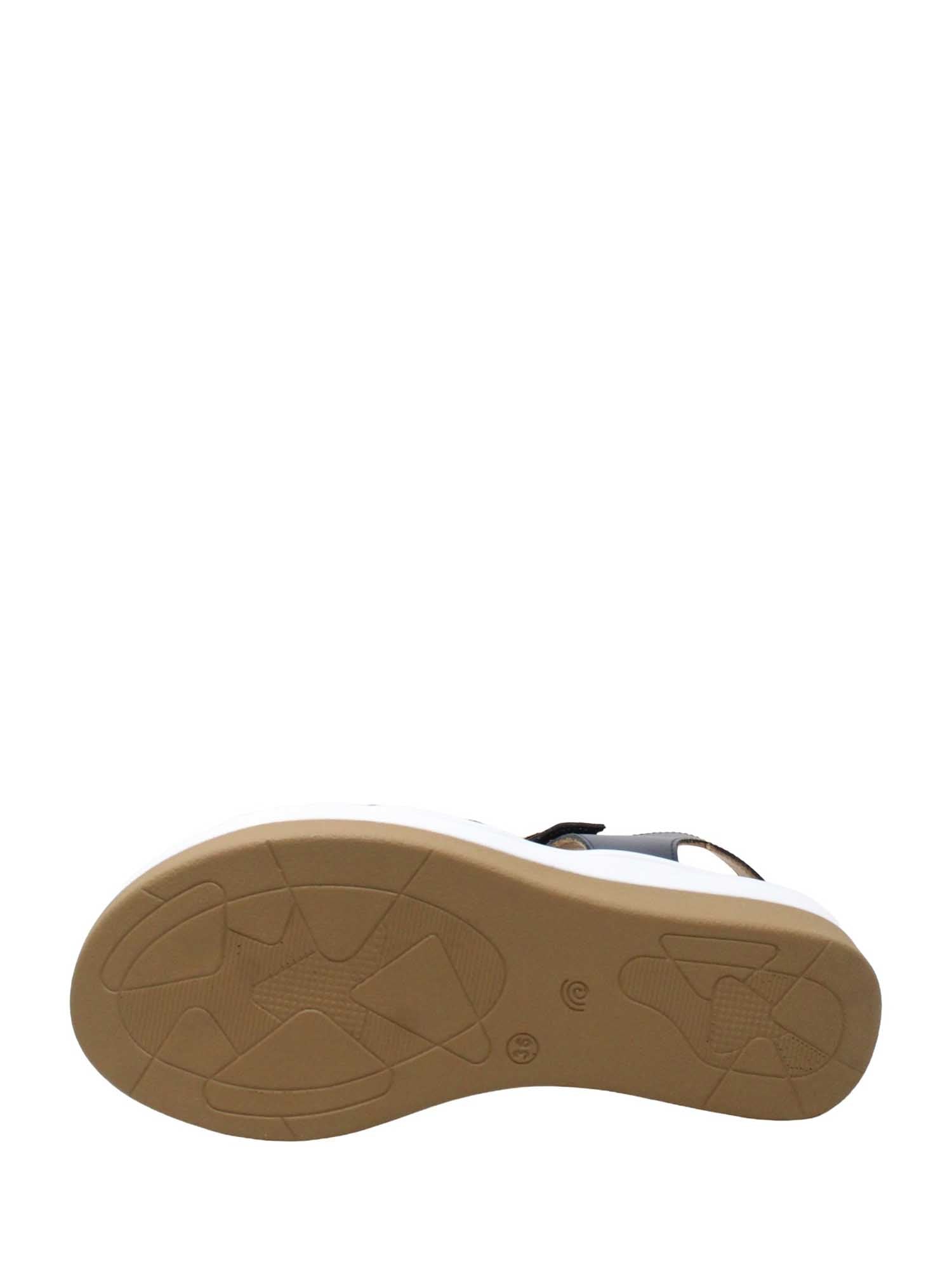 Sandali zeppa Blu Susimoda