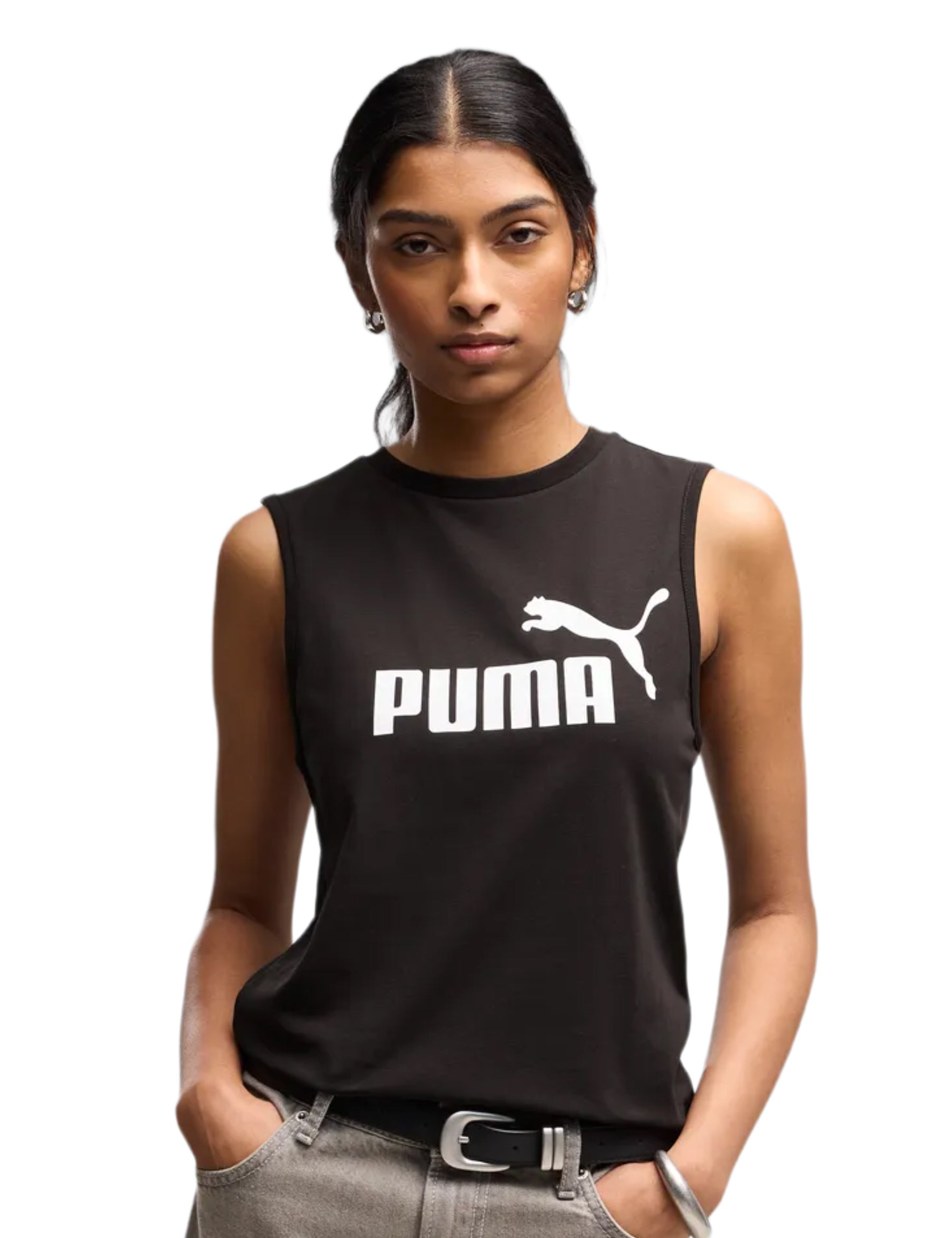 Top e canotte Nero Puma