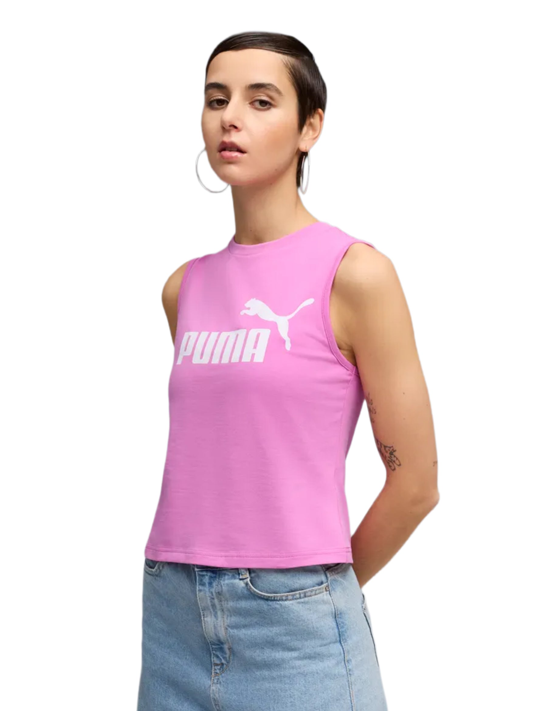 Top e canotte Rosa Puma