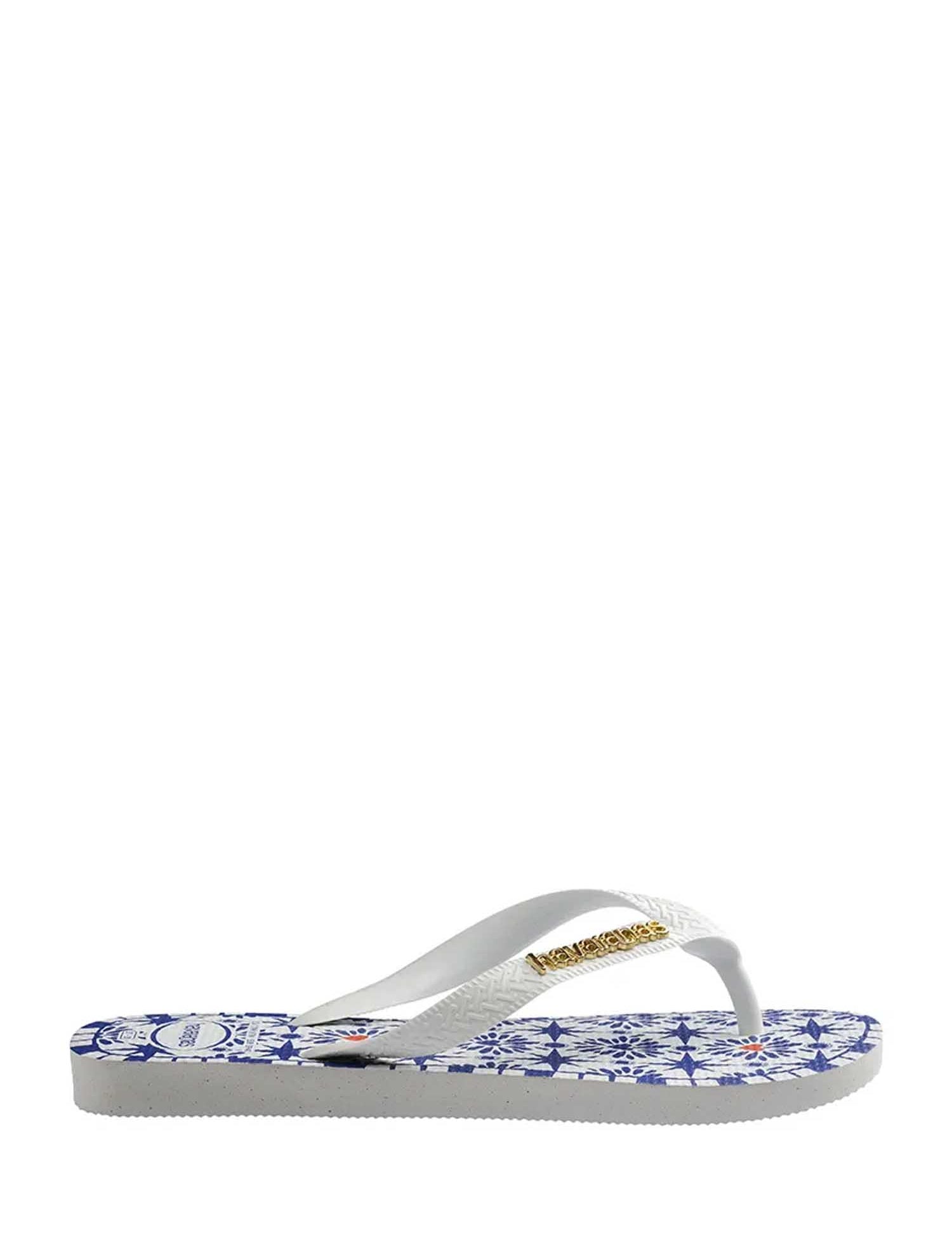 Infradito Bianco Blu Havaianas