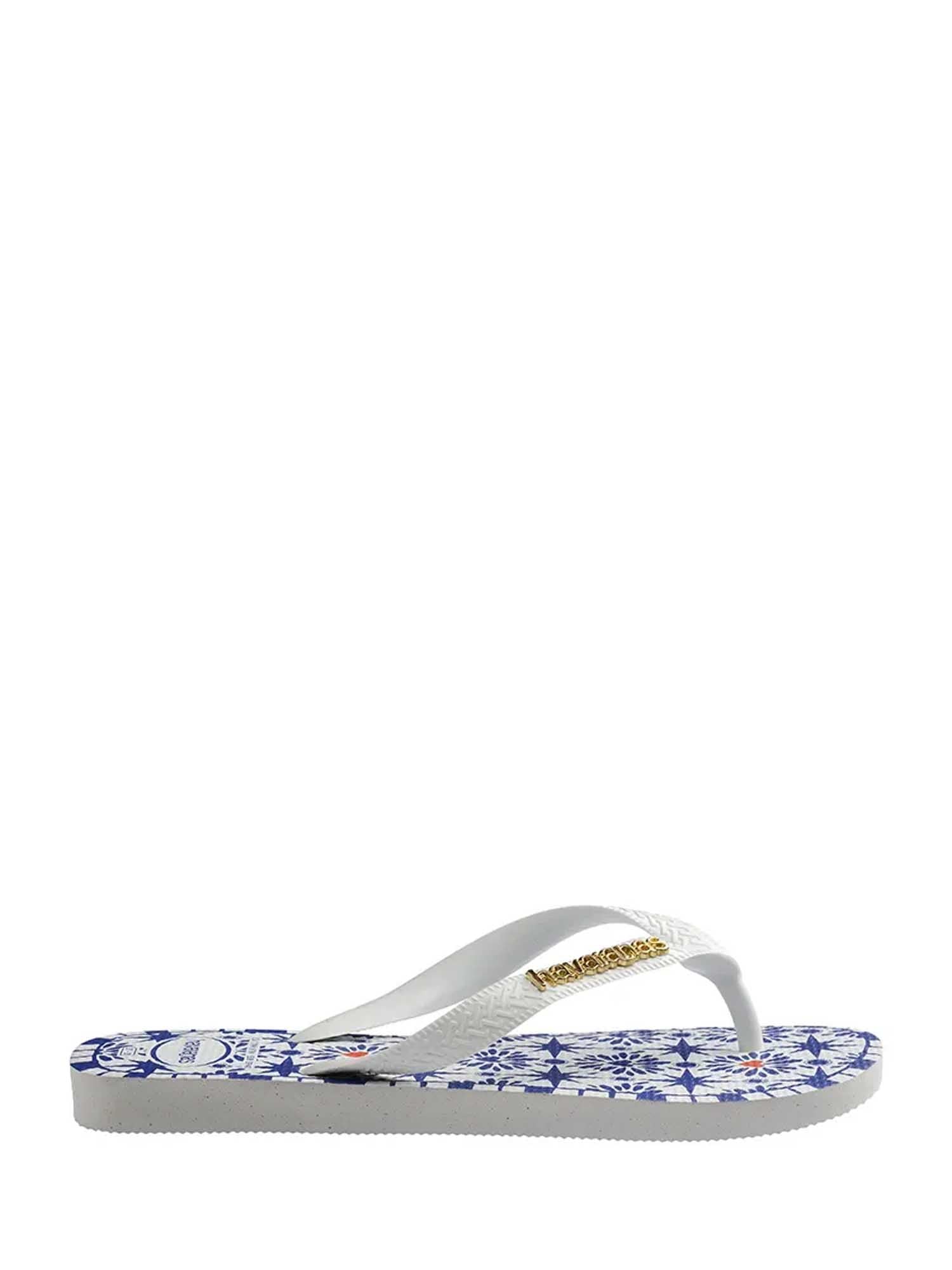 Infradito Bianco Blu Havaianas