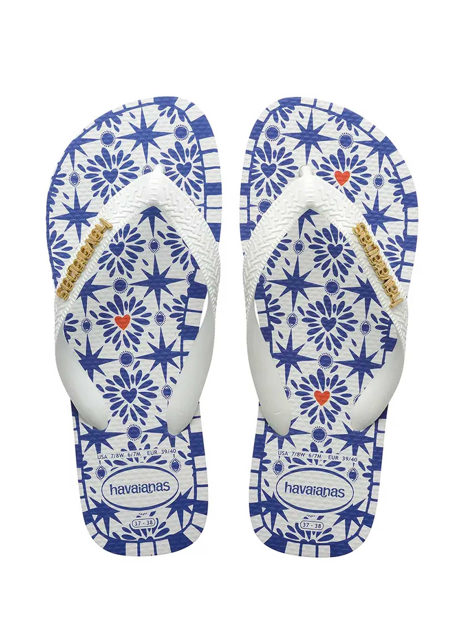 Infradito Bianco Blu Havaianas