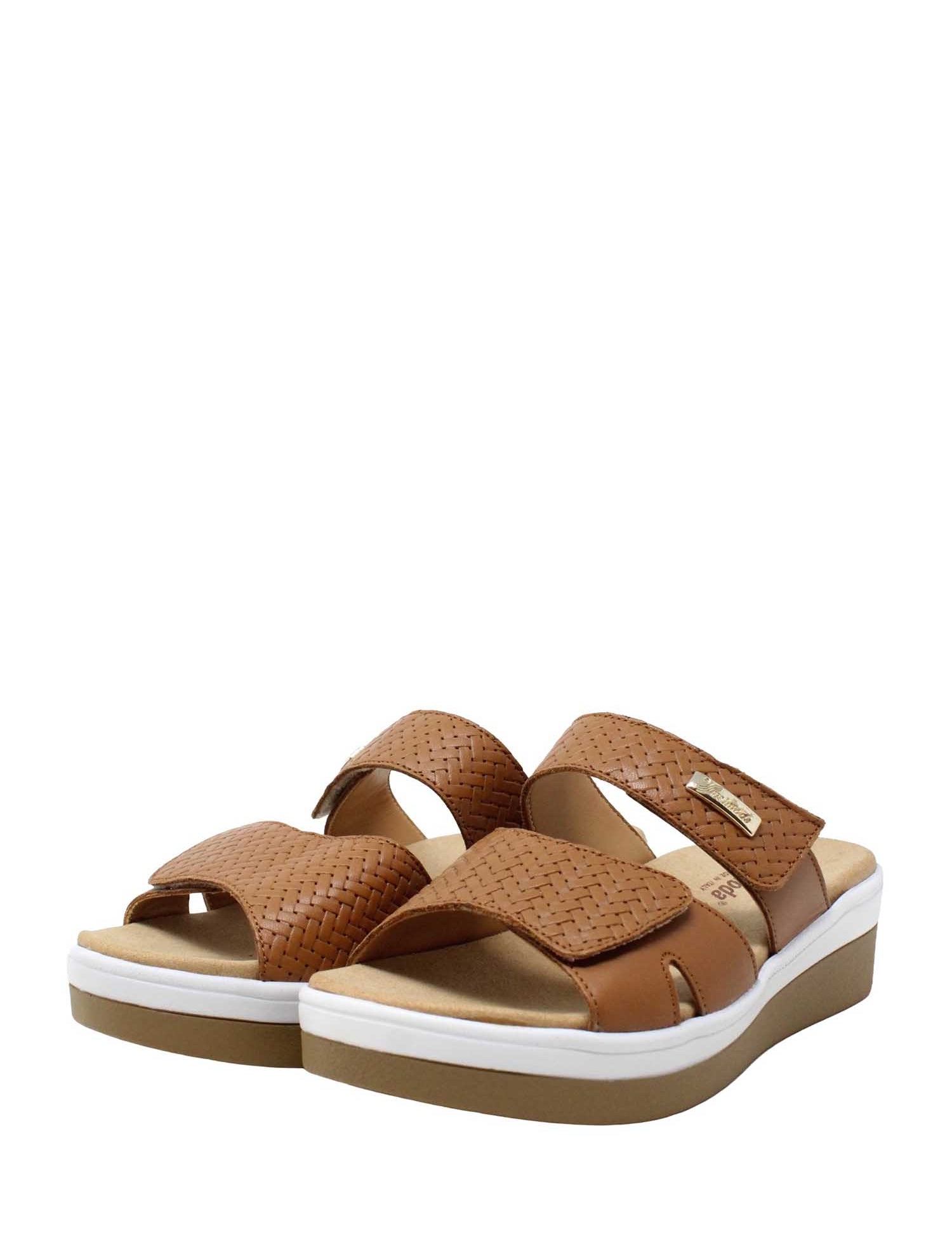 Sandali zeppa Marrone Susimoda
