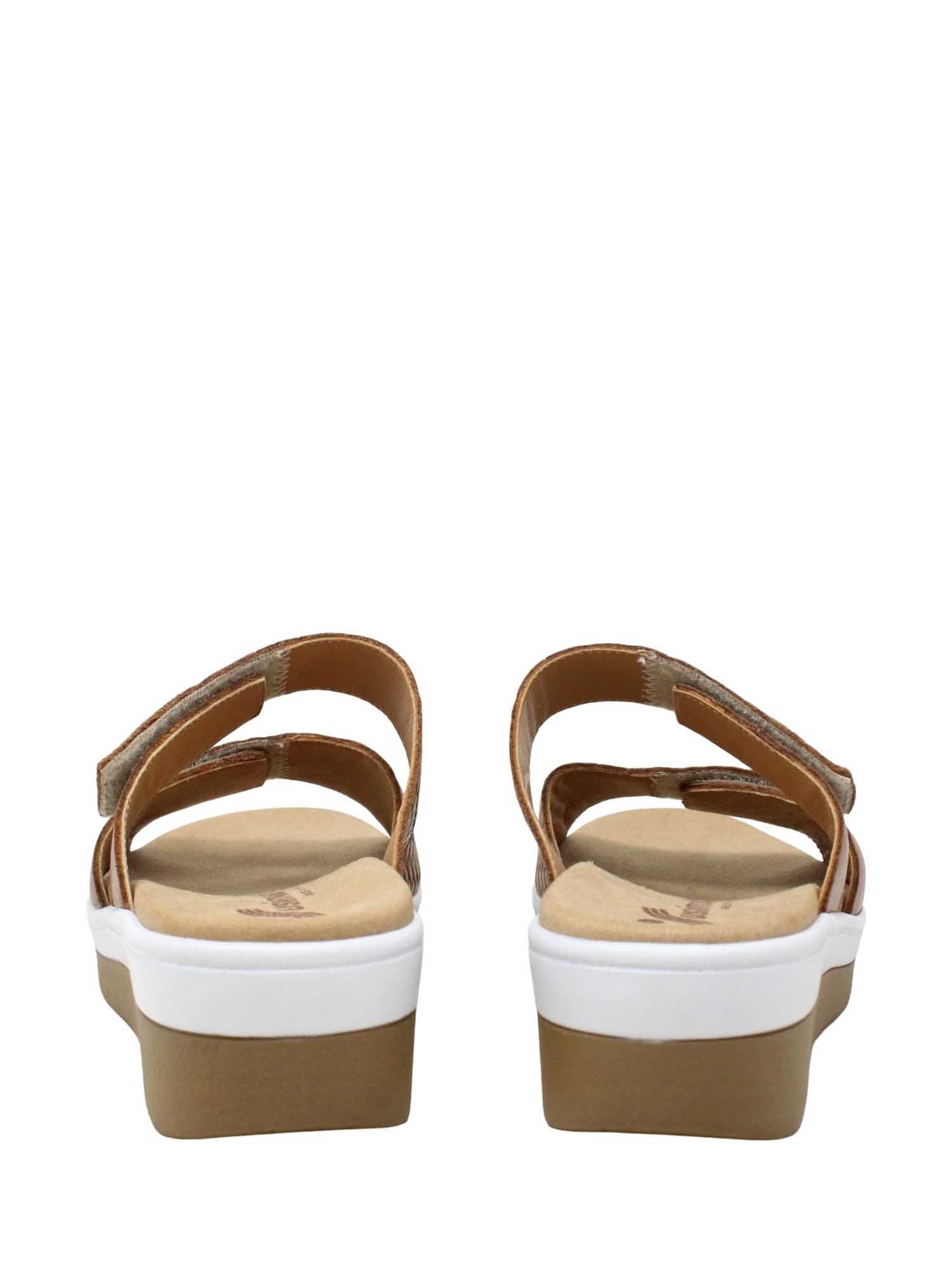 Sandali zeppa Marrone Susimoda