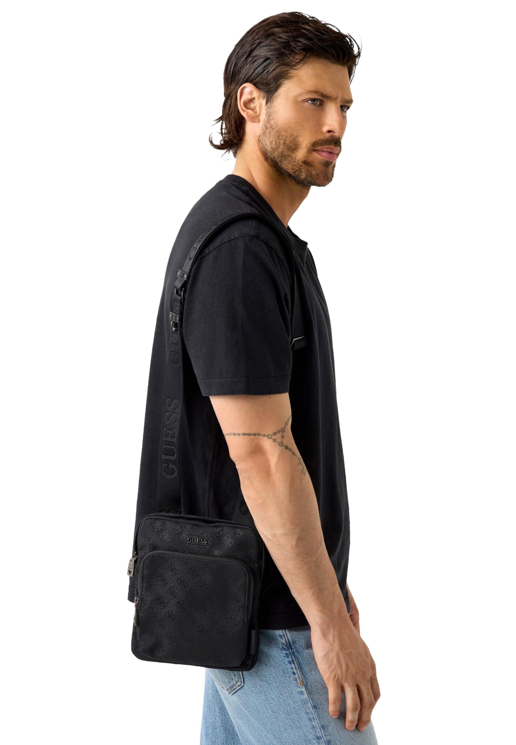 Tracolla Nero Guess