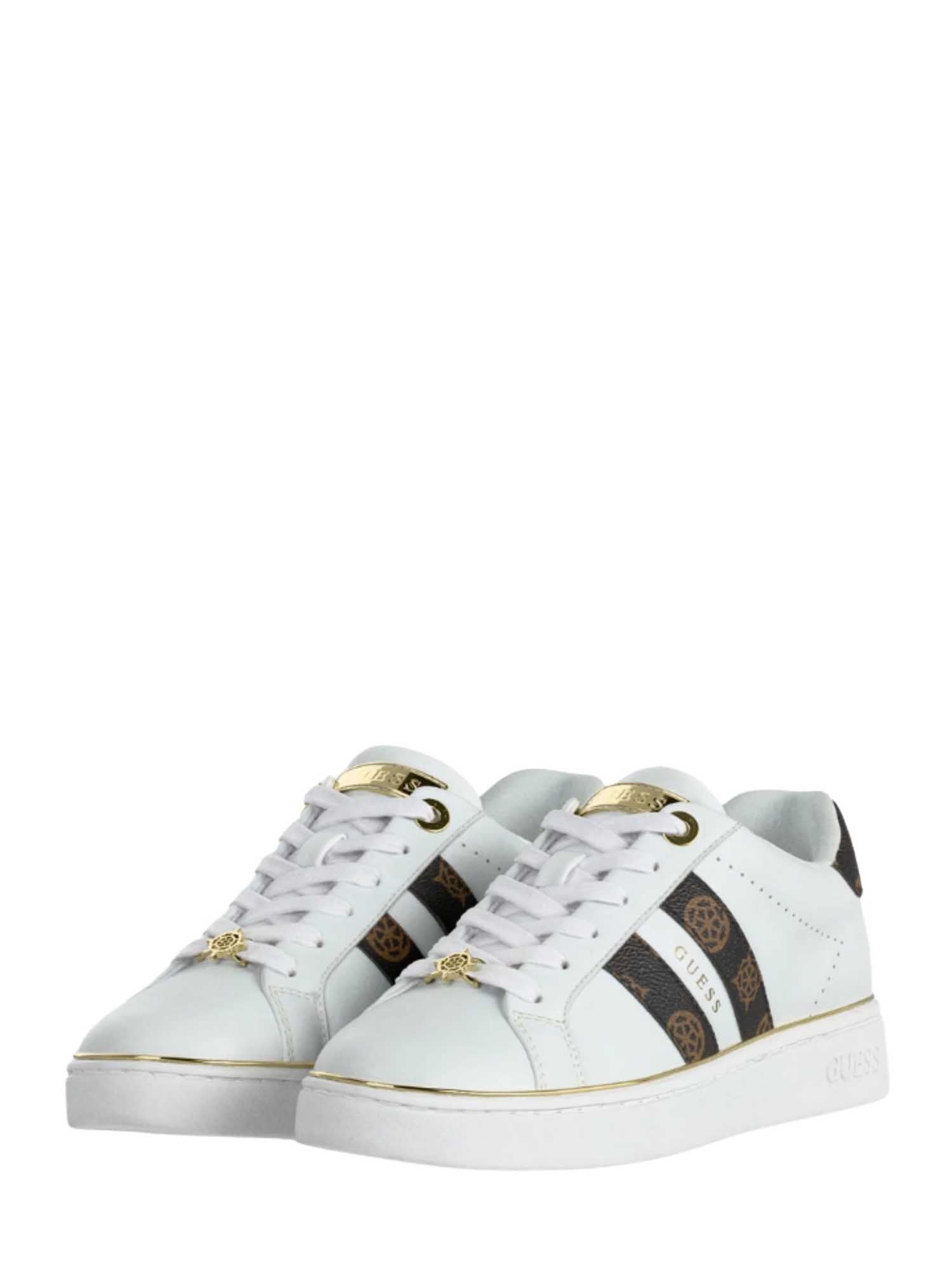 Sneakers Bianco Marrone Guess