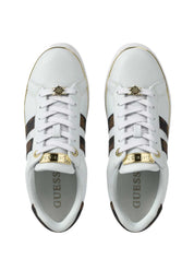 Sneakers Bianco Marrone Guess