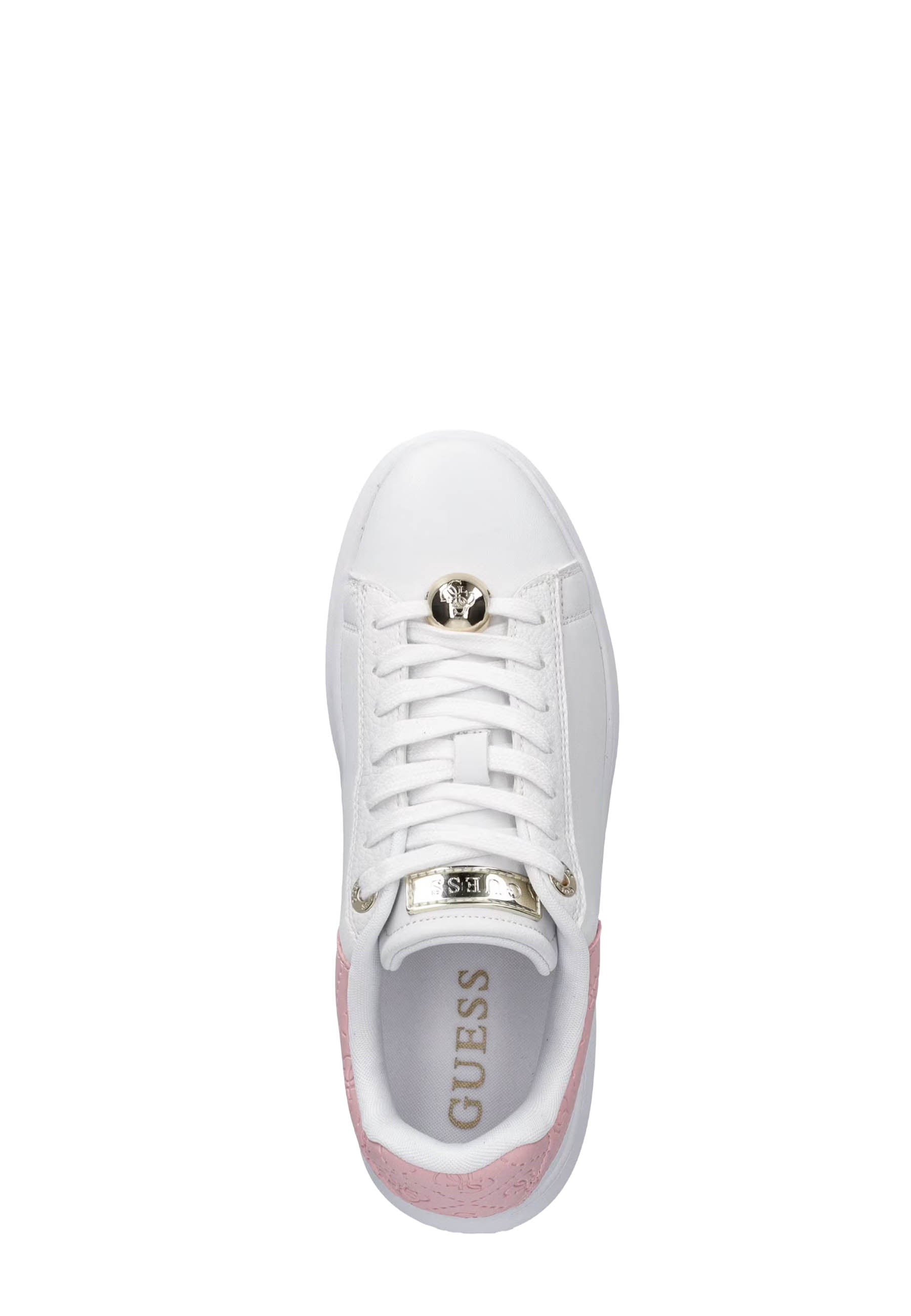 Sneakers Bianco Rosa Guess