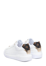 Sneakers Bianco Oro Guess