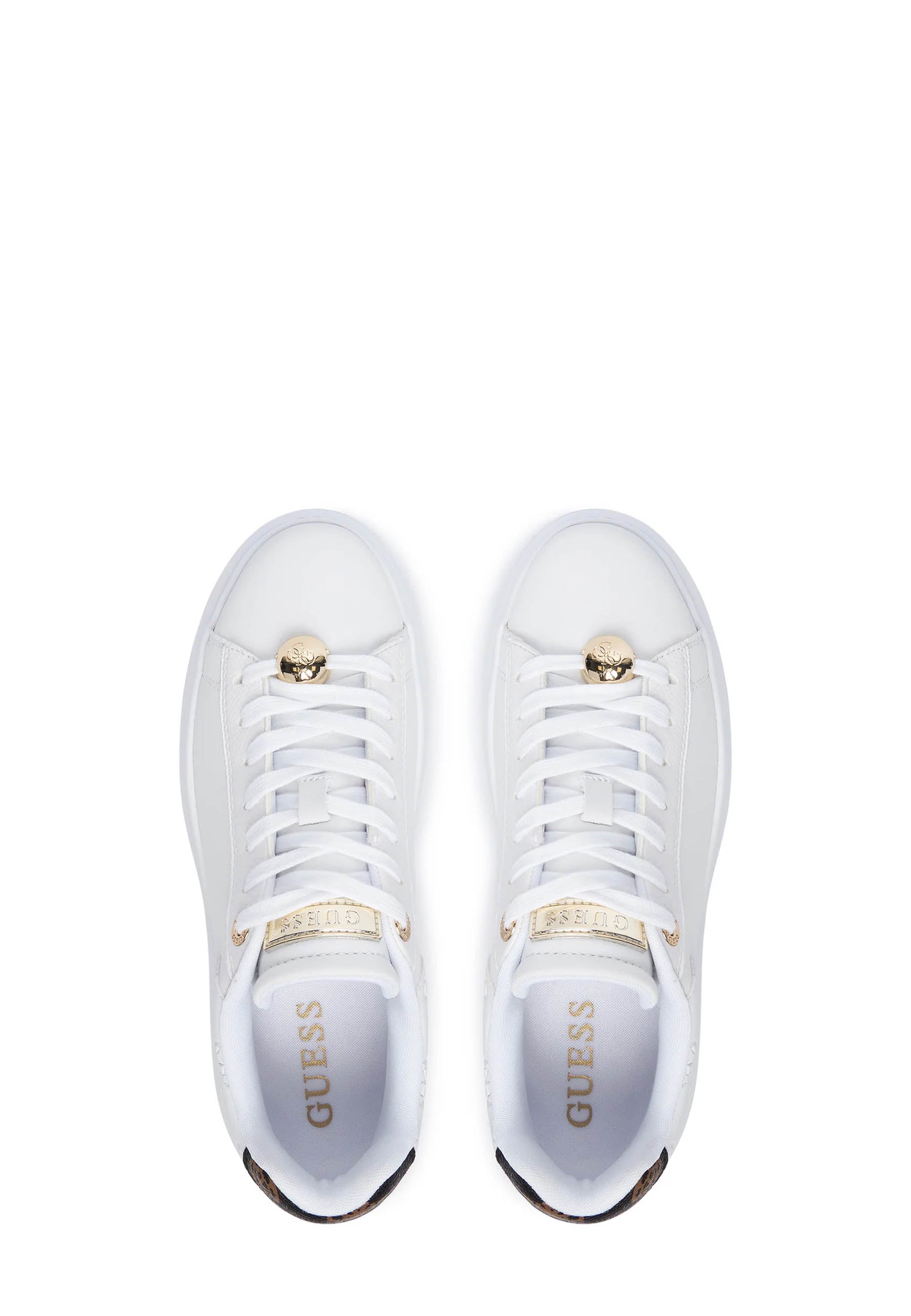 Sneakers Bianco Oro Guess