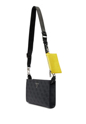Tracolla Nero Giallo Guess