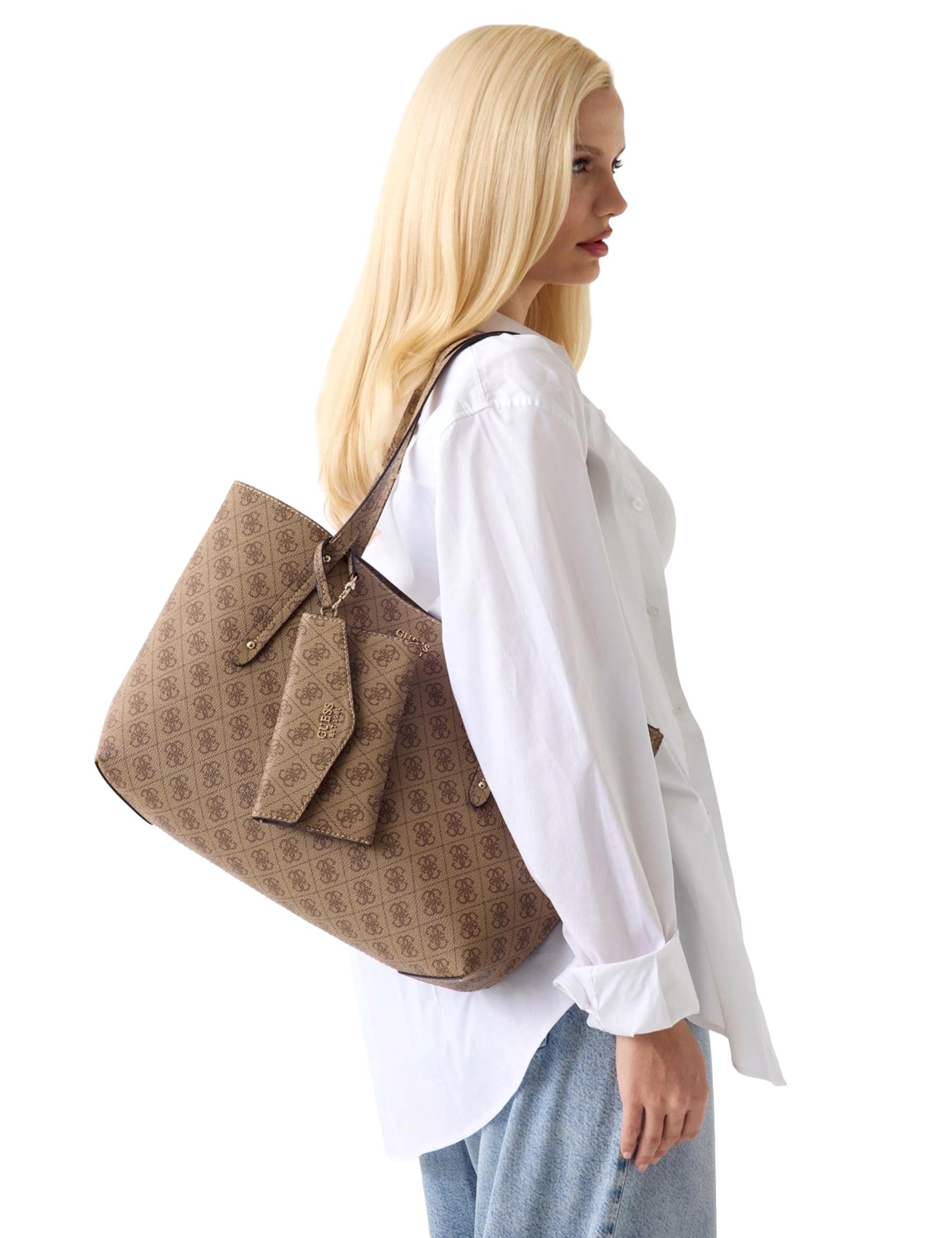 Shopper Marrone Guess