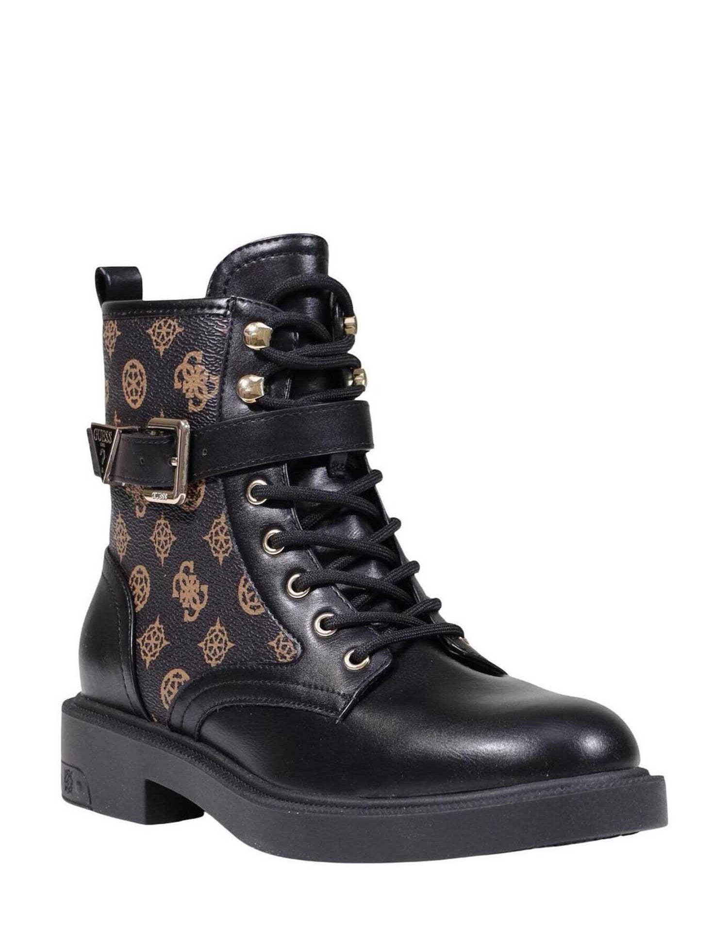 Anfibi Nero Marrone Guess
