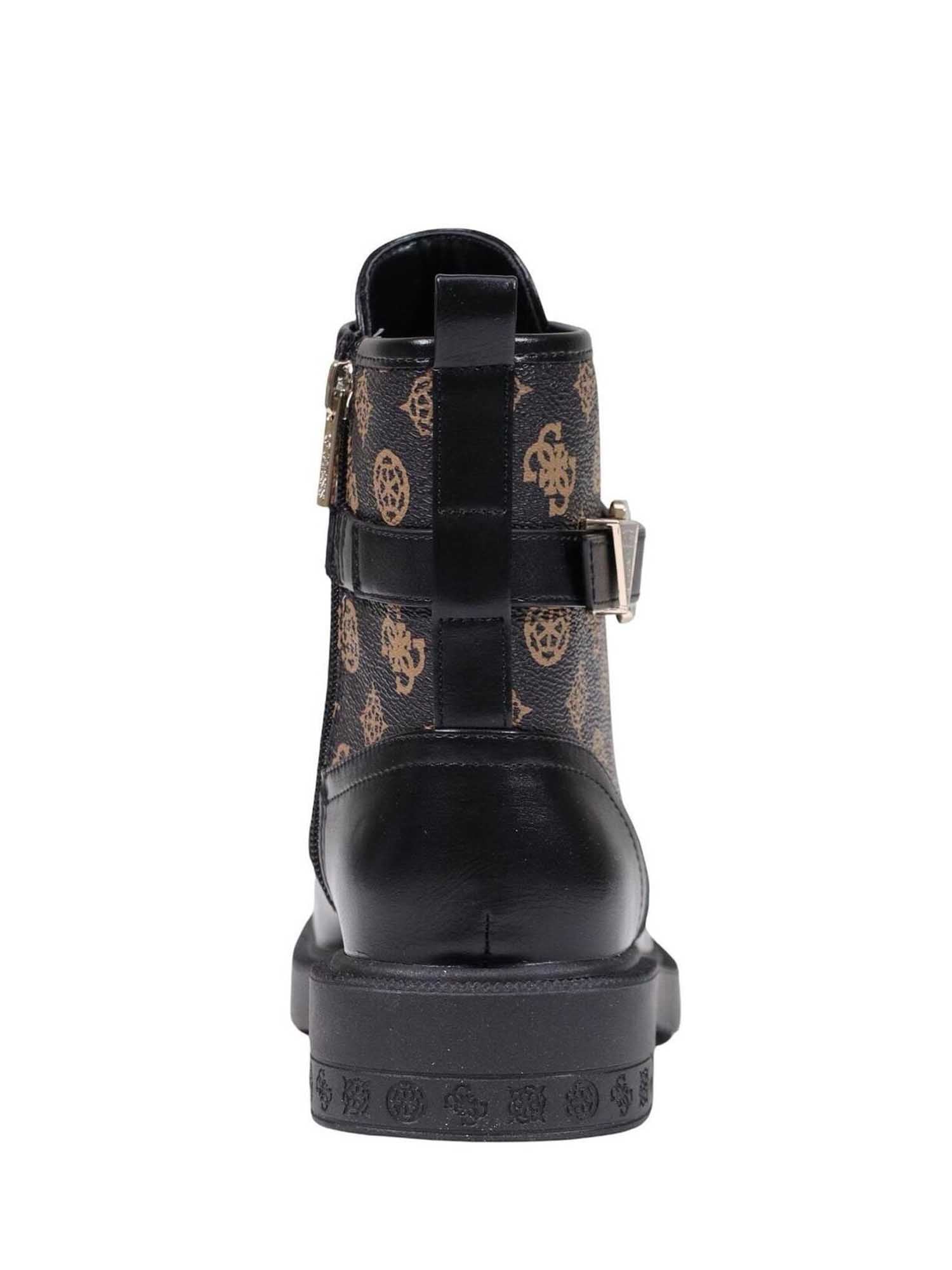 Anfibi Nero Marrone Guess