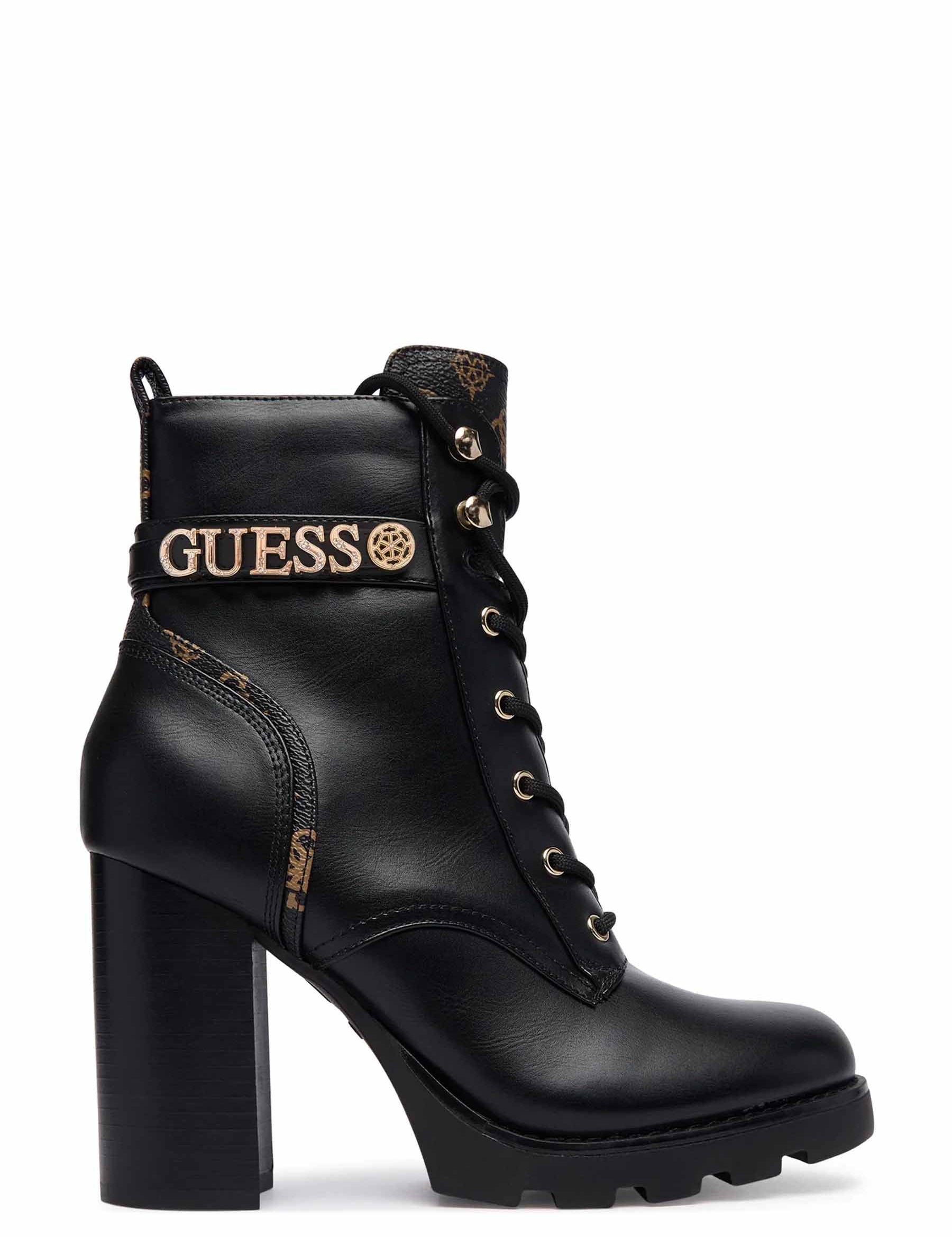 Stivaletti Nero Marrone Guess