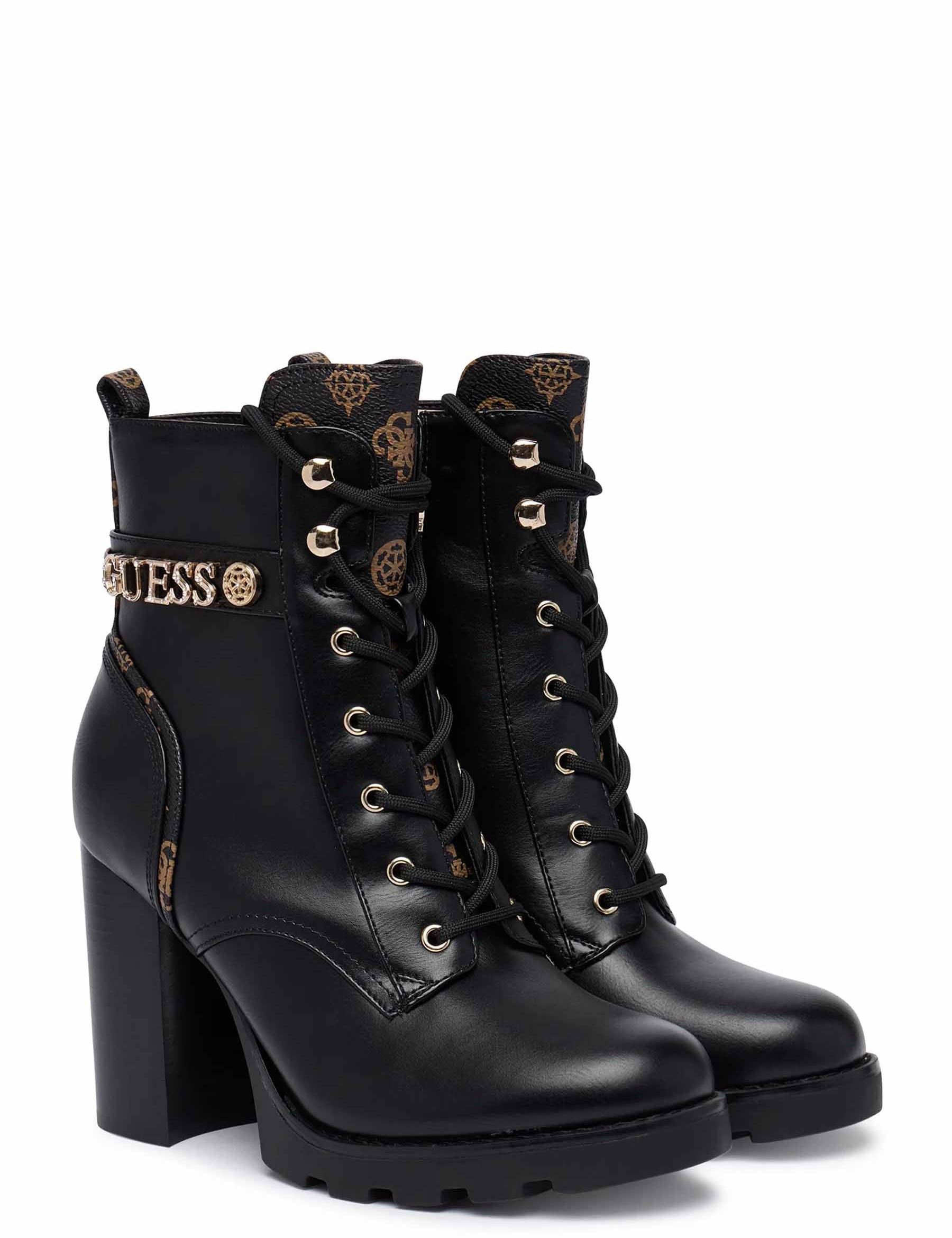 Stivaletti Nero Marrone Guess