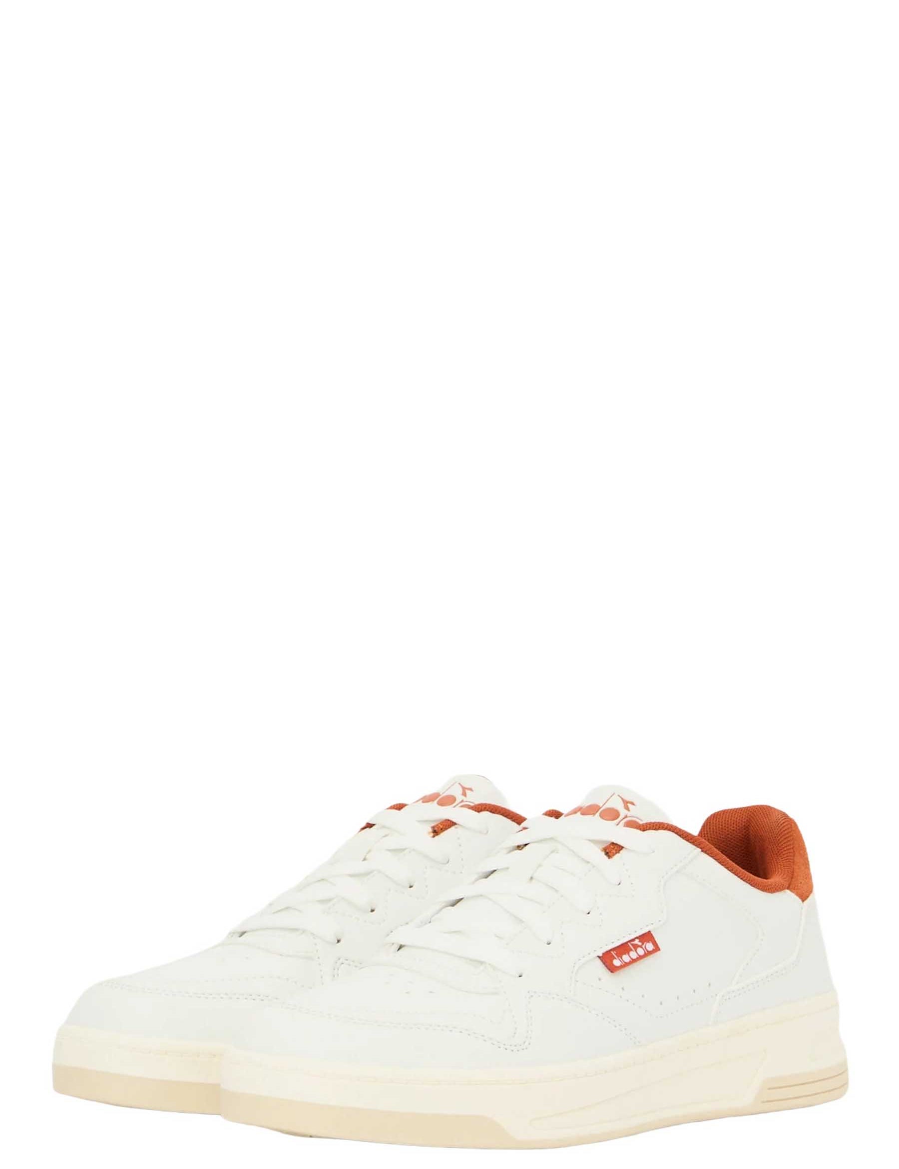 Sneakers Bianco Arancio Diadora