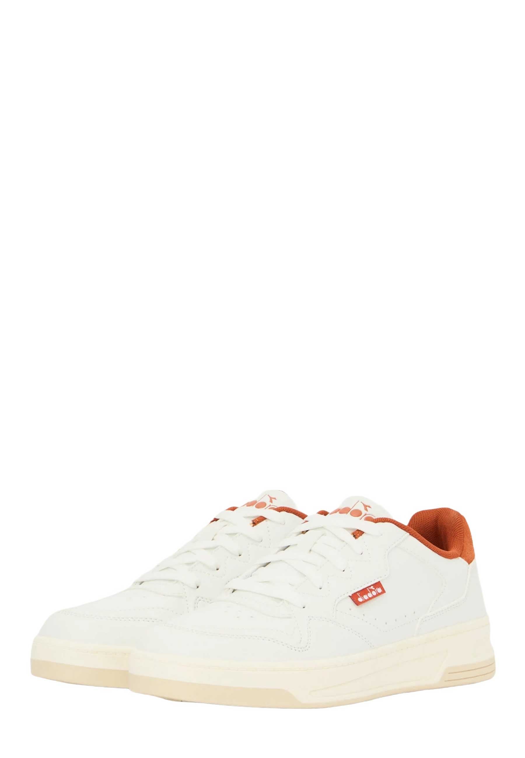 Sneakers Bianco Arancio Diadora