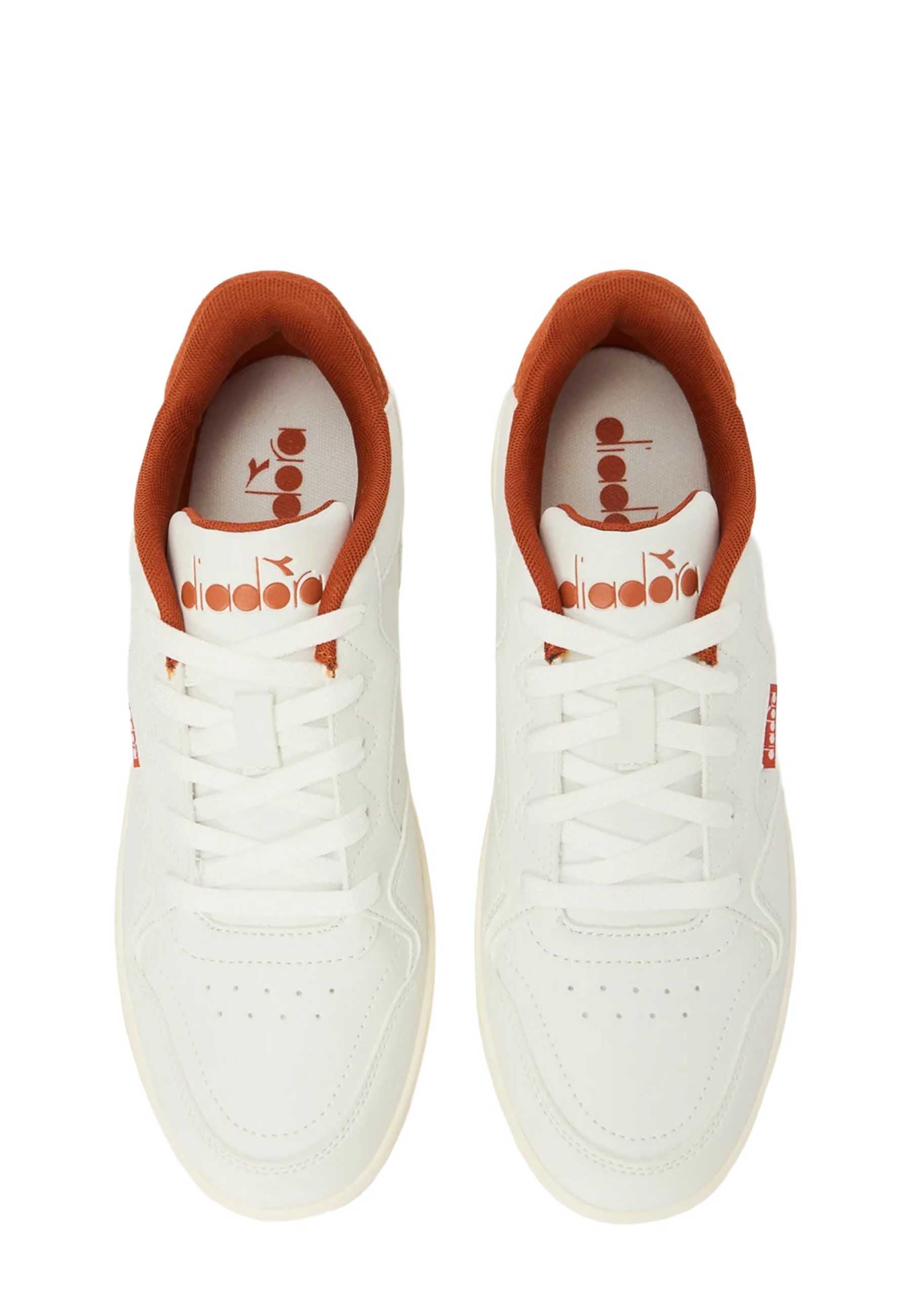 Sneakers Bianco Arancio Diadora