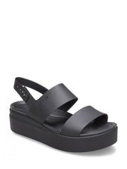 Sandali zeppa Nero Crocs