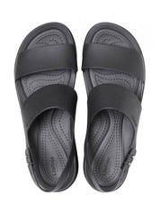 Sandali zeppa Nero Crocs