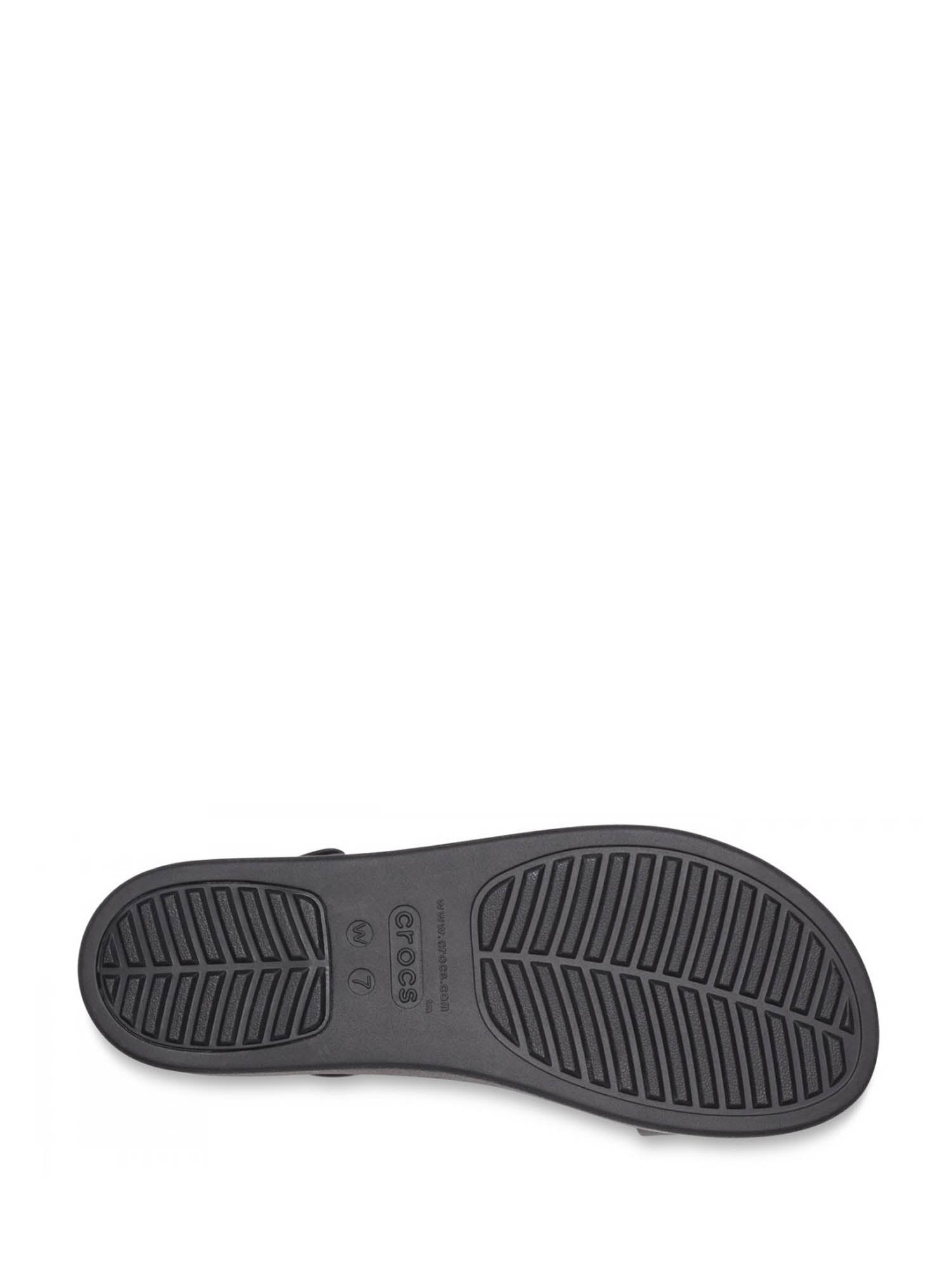Sandali zeppa Nero Crocs