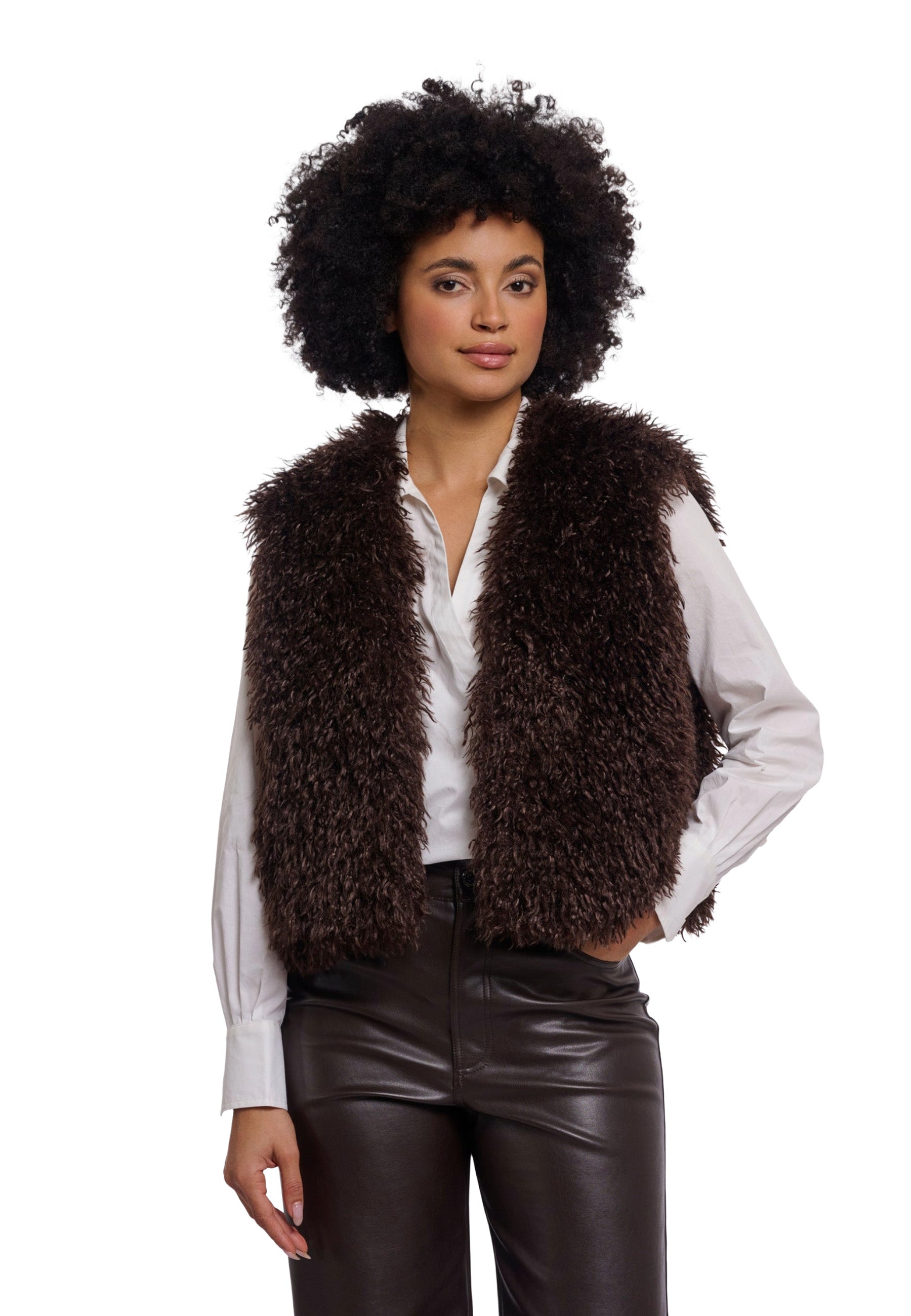 Gilet Marrone Rino&pelle