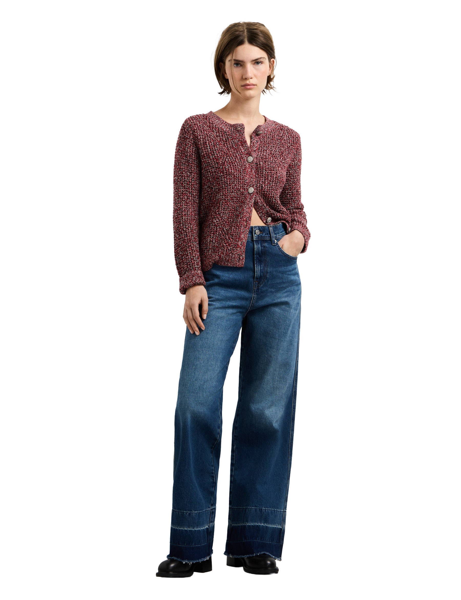 Cardigan Rosso Pepe Jeans