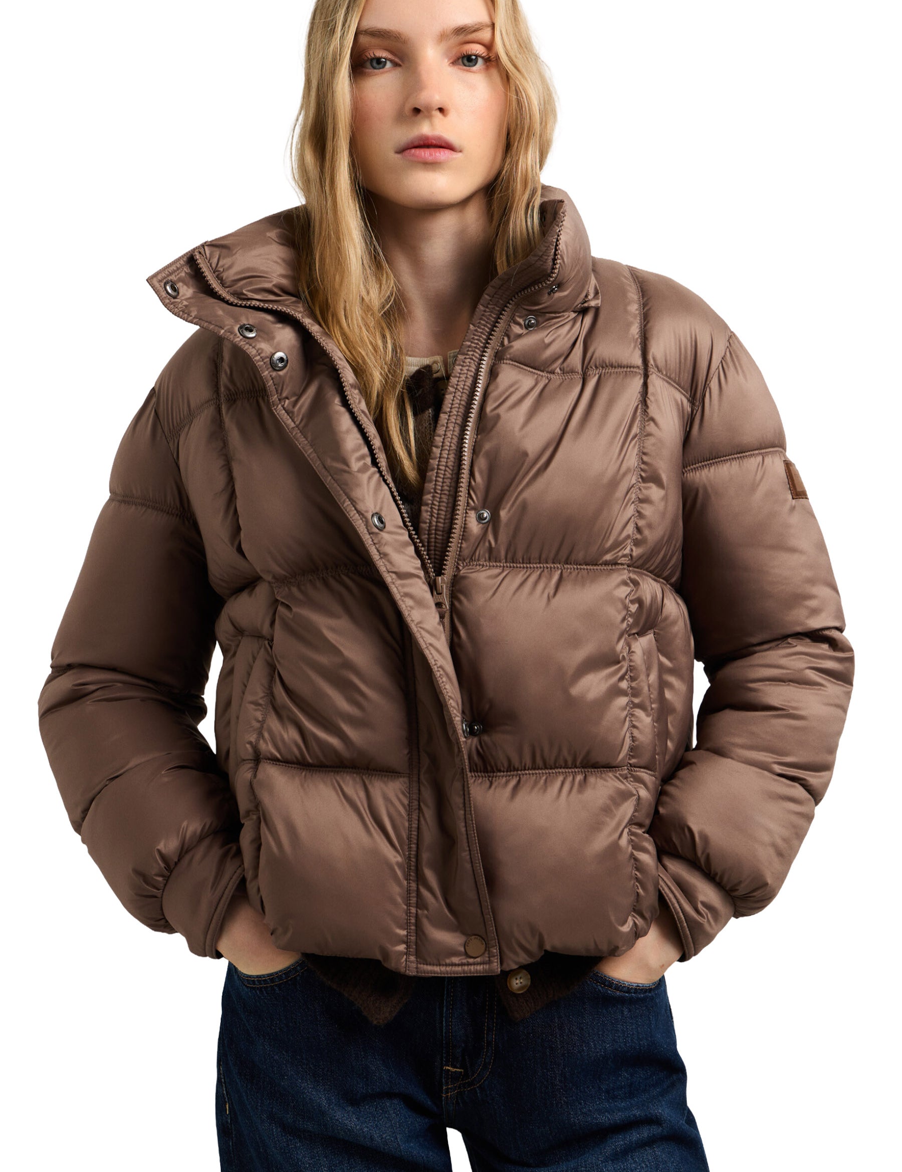 Piumini Marrone Pepe Jeans