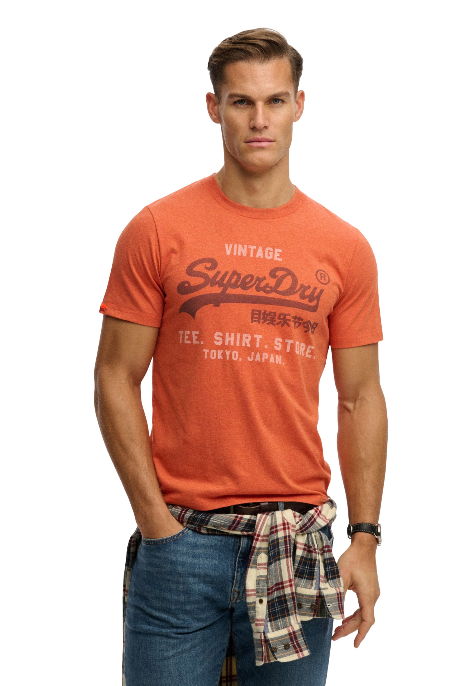 T-shirt Arancio Superdry