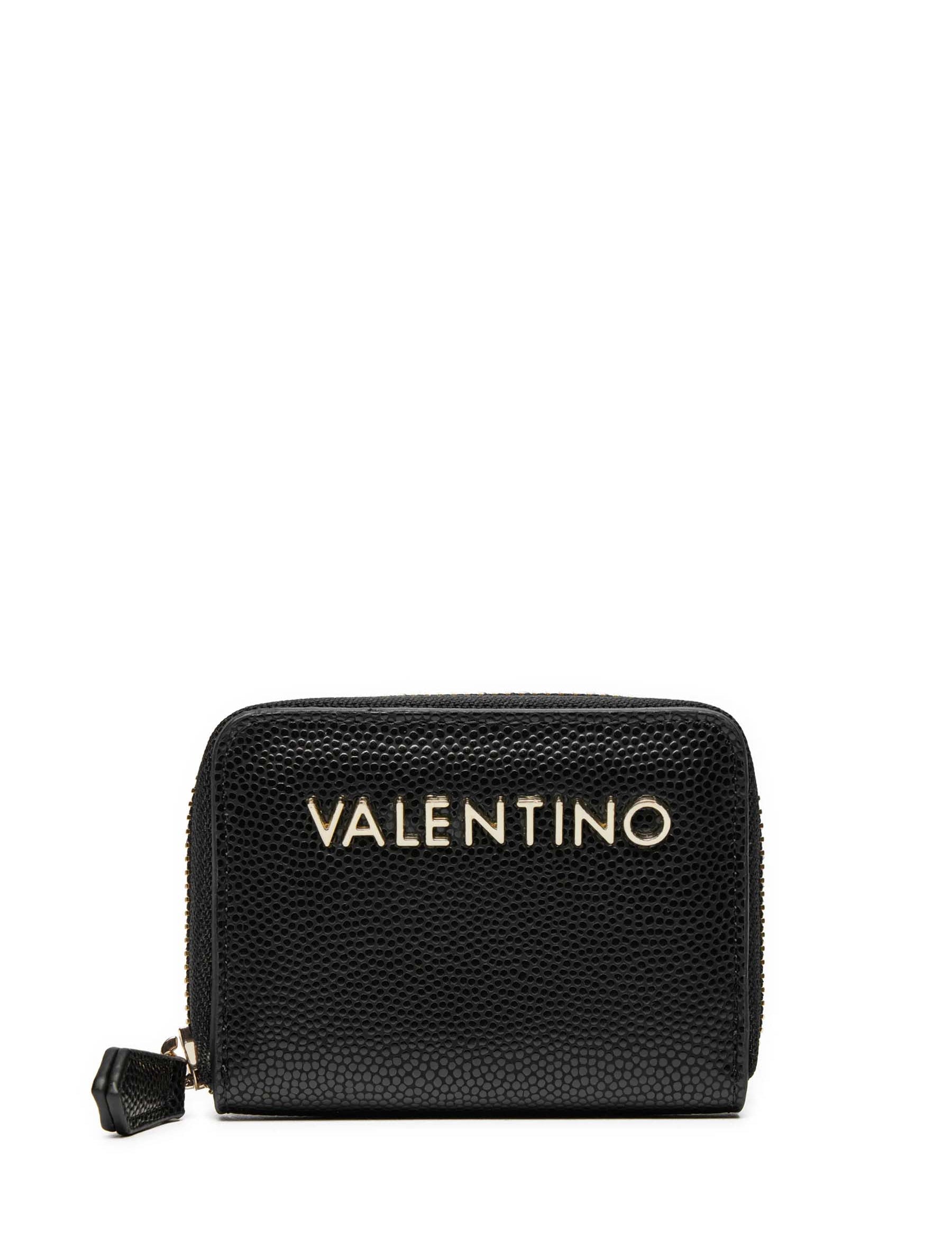 Portafogli Nero Oro Valentino