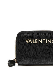 Portafogli Nero Oro Valentino